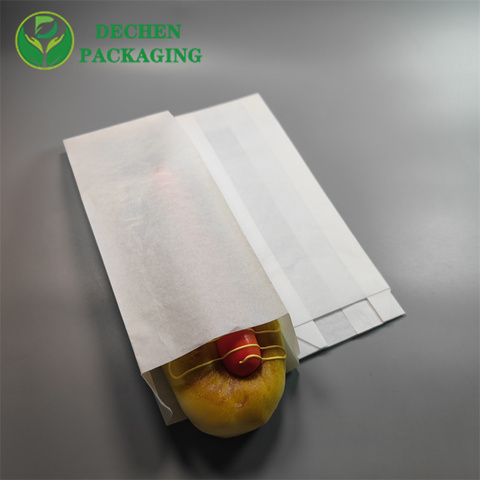 Paper Bag Logo Triangle Sandwich Bag Food Packing Paper Bag