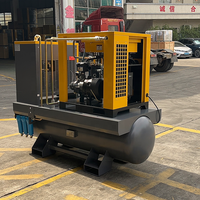 Compresseur d'air à vis VSD de 7,5 kW/10 CV de technologie allemande, tout-en-un, intégré, pour machines industrielles