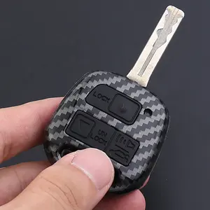 2005 Year Carbon Fiber Car Key Shell Case Remote Key 2 Buttons For Toyota Prado