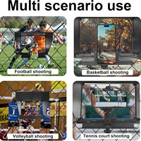 Penyangga Ponsel untuk Fotografi Olahraga Baseball, Pelindung Matahari 3 Sisi Anti Silau, Bingkai Logam Tahan Lama, Cocok untuk iPhone dan Kamera GoPro