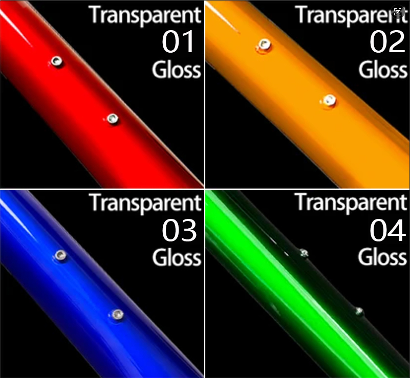 Série transparente (rouge)