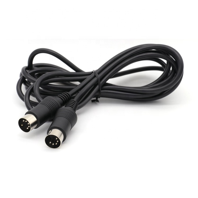 HJX Factory 1M 2M 3M 22awg 4C 5 PIN DIN Cable PVC Jacket Male to Male 5 Pin MIDI Cable for Monitor Combination Shielding