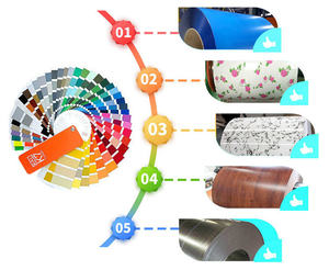 Bester Preis 3d Holzkorn Ppgi Verzinkte Spule Vor lackierte verzinkte Stahl produkte Farb beschichtetes Zink Wellblech dach - Product Image 5