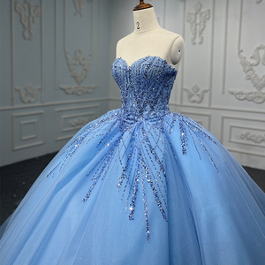 Dreamy Sweetheart Blue Evening Wedding Gown Prom Dresses Jancember 9917-1 Stylish and Elegant - Product Image 1