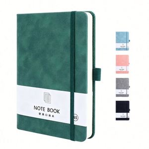 High Quality Office Diary Notebook With Elastic Band Custom Logo PU Leather Hard Cover A5 <b>Note</b> <b>Book</b> for Business Gift Wholesale - Product Image 1