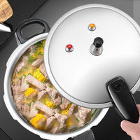 Cuisinière à gaz multifonctionnelle 6L 5 10 litres en aluminium antidéflagrant Pot de cuisson à haute pression de vapeur Grande capacité