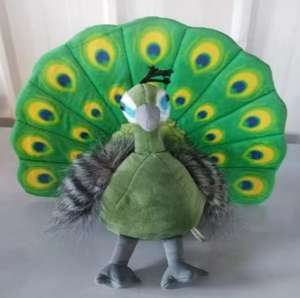Animal simulé Paon à <span class=keywords><strong>plumes</strong></span> bleues Peluche Animal Oiseau Photographie Prop Poupée simulée Figurine Poupée Jouet - Product Image 3