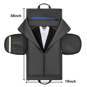 <b>Large</b> Capacity Roller Crossbody Travel Trolley Spinner <b>Suitcase</b> Luggage Bag PU Wheels Zipper <b>Light</b> Portable Storage Trolly Bag - Product Image 4