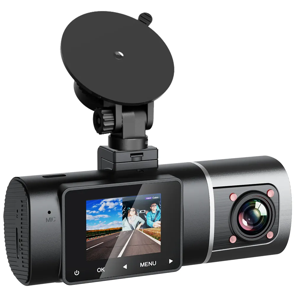 1.5 Inch Hidden Dashcam Box Black IPS Car Dvr Camera Motion Detection Dual Dash Cam 170 Ultra Wide Angle