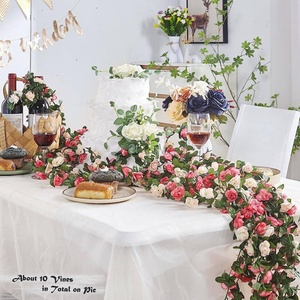 Guirnalda <span class=keywords><strong>de</strong></span> Rosas Artificiales Transfronteriza (45 Tallos <span class=keywords><strong>de</strong></span> Rosa) para Arcos <span class=keywords><strong>de</strong></span> Boda, Decoración <span class=keywords><strong>de</strong></span> Paredes, Accesorios <span class=keywords><strong>de</strong></span> Fotografía para Exteriores, Guirnalda <span class=keywords><strong>de</strong></span> Flores <span class=keywords><strong>de</strong></span> Múltiples Cabezas - Product Image 3