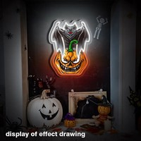 Lumières néon LED pour le commerce électronique transfrontalier, logos personnalisés, lettres lumineuses flexibles, décoration d'Halloween, bureau