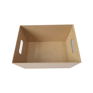 Boîte en <span class=keywords><strong>papier</strong></span> personnalisée en bois, panier de rangement de fruits, plateau de marché pour emballages cadeaux, panier cadeau en carton vide - Product Image 6