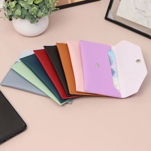 Pu Leather <b>Envelope</b> Durable <b>Money</b> <b>Envelopes</b> Coin Purse Reusable Cash Stuffing Wallet - Product Image 6