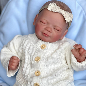Poupée réaliste NPK de 18 pouces/45 cm, jouet pour bébé, cadeau de Noël, poupée artisanale, poupée en silicone mignonne, poupée reborn endormie - Product Image 1