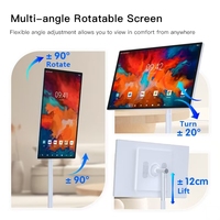 StandbyMe21.5/24/27/32 pouces Portable Smart écran tactile TV sur roue numérique Android Lcd écran roulant AndroidTelevision moniteur