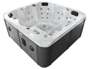 Hydrorelax baignoires de luxe intérieures en plein air baignoire spa en acrylique 6 personnes bains à remous de massage extérieurs à jets d'air