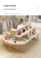 Expositor de Acero para Zapatos, Expositor de Bolsos para Centros Comerciales, Expositor de Flores de Múltiples Niveles para Tiendas