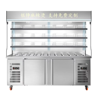 Vitrine Réfrigérée YINZHENG à Triple Température pour Malatang et Hot Pot – Équipement de Réfrigération Professionnel