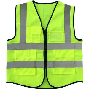 سترة عمال سستة عالية الوضوح سلامة سترة عاكسة الأمن - Product Image 1