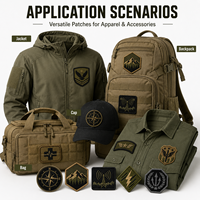 Insigne brodé personnalisé, badge d'aventure en plein air, vente en gros, style tactique OEM, crête auto-agrippante pour sac à dos, veste, chapeau