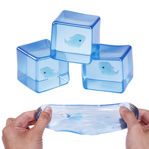 Juguete Antiestrés de Maltosa con Forma de Cubo de Ballena Viral de <span class=keywords><strong>TikTok</strong></span>, Juguete Sensorial de Rebote Lento, Alivio del Estrés, Descompresión, Pelota para Apretar, Regalo Kawaii - Product Image 4