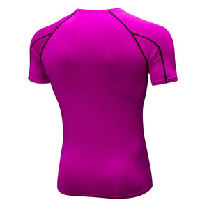 OEM <b>Custom</b> <b>Design</b> High Quality Short Sleeve <b>Compression</b> <b>Shirts</b> Men Fitness Training Wear Breathable Eco-Friendly - Product Image 3