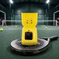 Machine à balles de padel portable avec logo personnalisé, télécommandée via application, lanceur de balles pour entraînement en club, vente en gros pour acheteurs de marques