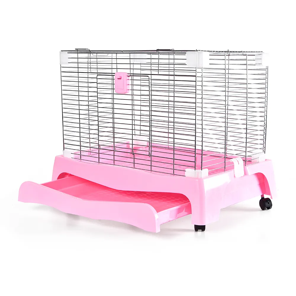 Indoor Solid Rabbit Hutch Cat Play Pen Rabbit Cage With Litter Tray Hutch For Rabbit