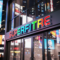 Lettres en relief personnalisées à LED dynamiques RVB, logo 3D, enseigne lumineuse, bandes LED, télécommande pour la décoration de bar/boutique/magasin