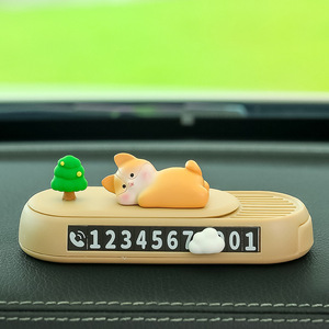 Panneau de stationnement temporaire pour voiture, motif astronaute et nuit de lune, avec affichage du numéro, pour la décoration intérieure du véhicule - Product Image 2