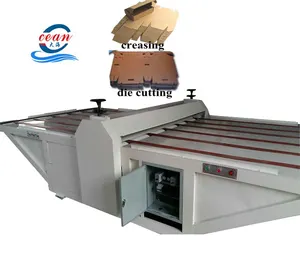 corrugated cardboard box flat roller press die cutter paper cutting machine