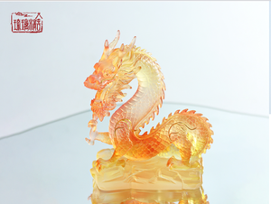 Creative Crystal Dragon Figurine Holiday Gift Home Decoration Exquisite Craftsmanship for Birthday Anniversary