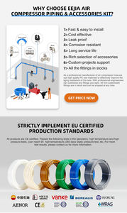 خرطوم مرن عالي الضغط من البولي إيثيلين عالي الكثافة مقاس 1/2 بوصة × 100 قدم، مانع للتسرب وسهل التركيب، للاستخدام الصناعي وضاغط الهواء - Product Image 4