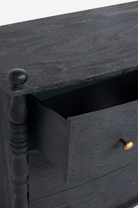 <span class=keywords><strong>Commode</strong></span> <span class=keywords><strong>noire</strong></span> en bois de placage d'acacia vintage personnalisée en usine avec <span class=keywords><strong>3</strong></span> <span class=keywords><strong>tiroirs</strong></span> - Product Image 6