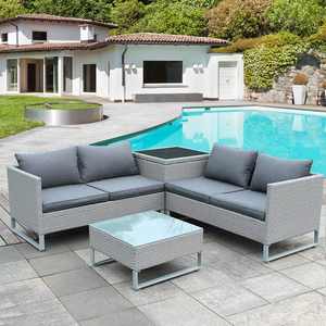 أثاث للحدائق الخارجية الروطان/طقم أريكة من الخيزران - Product Image 4