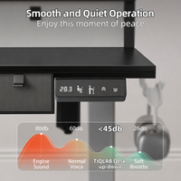 Bureau assis-debout électrique à double moteur en métal moderne en forme de L pour le bureau, avec cadre réglable en hauteur, idéal pour l'ordinateur - Vente en gros