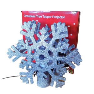 Luces Decorativas LED para la Punta del Árbol, Proyector 3D de Copos de Nieve Giratorios, Luz para la Punta del Árbol de Navidad con Diapositivas Intercambiables - Product Image 5