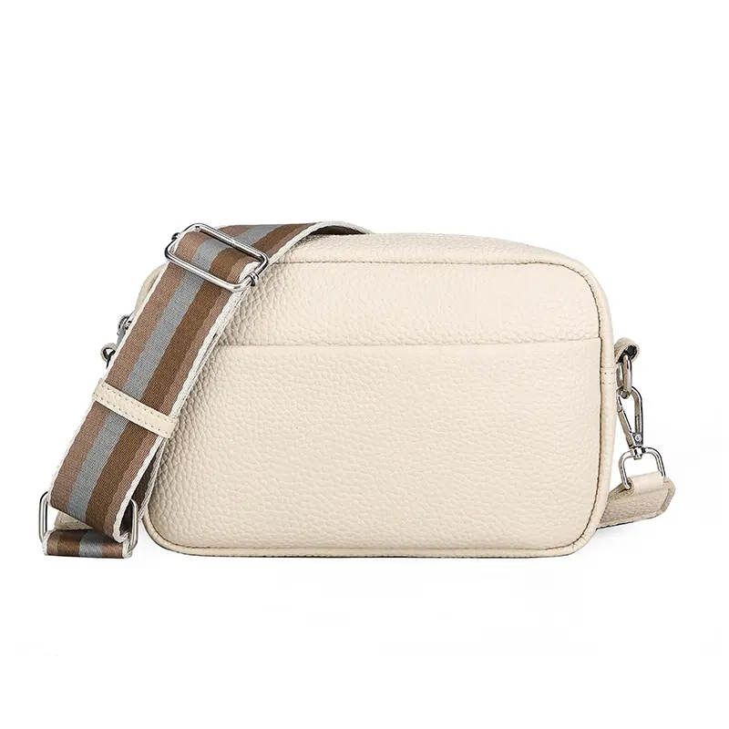 Vegan Leather Tote Crossbody Shoulder Bag, Small Square Camera Purses Handbags for Women White