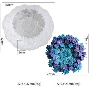 Moldes de Silicona Ecológicos <span class=keywords><strong>con</strong></span> Forma Floral 3D Realista para Decoración del Hogar, Manualidades <span class=keywords><strong>con</strong></span> Resina, Velas y Adornos para Pasteles, <span class=keywords><strong>con</strong></span> Forma Irregular - Product Image 5