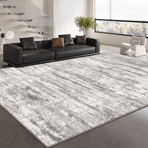 พรมกำมะหยี่คริสตัลลายโมเดิร์น รูปทรงสี่เหลี่ยมผืนผ้า กันคราบสกปรก เหมาะสำหรับห้องนั่งเล่นและห้องนอน ดีไซน์มินิมอลสไตล์อิตาลีรุ่นใหม่ปี 2025 - Product Image 4