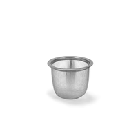 Grille en fil d'argent écologique Portable grand infuseur à thé en forme de panier couvercle tasse en forme de boule ustensile bouteille d'eau filtre à thé