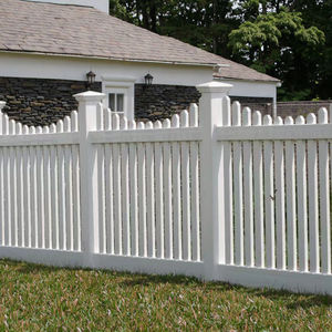 UV dayanıklı ve montajı kolay beyaz <span class=keywords><strong>Pvc</strong></span> vinil kazık çit beyaz vinil gizlilik çit panelleri plastik bahçe çitleri - Product Image 3