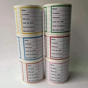 Tiquette Autocollants De Livraison Etiquetas de envío Pegatinas Autoadhesivas Etiquetas de entrega Pegatinas para escribir Detalles del cliente - Product Image 2