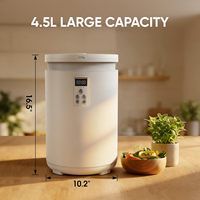 Recycleur de déchets alimentaires organiques entièrement automatique, broyeur de déchets ménagers électrique pour cuisine, capacité 4,5 L, composter de cuisine