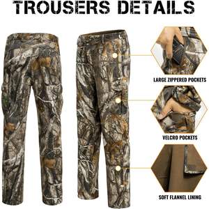 Ensemble de chasse personnalisé, veste à capuche camouflage, pantalon, softshell respirant, coupe-vent, imperméable, équipement de plein air pour hommes - Product Image 5