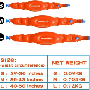 Ceintures de natation gonflables en PVC, tailles S, M, <span class=keywords><strong>L</strong></span>, couleur orange, aide à <span class=keywords><strong>l</strong></span>'entraînement à la natation, bouées de natation, ceintures de taille pour <span class=keywords><strong>enfants</strong></span> et jeunes <span class=keywords><strong>enfants</strong></span> - Product Image 5