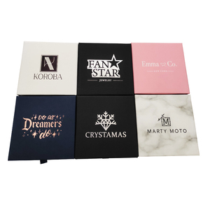 Luxury custom logo jewellery packaging box ring earring pendant necklace bracelet set packaging boxes paper jewelry gift box