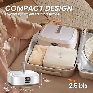 Secadora de Ropa Eléctrica Portátil Automática, Plástico, Eficiencia Energética Clase A, Diseño Plegable, Tamaño Compacto, Capacidad de 10-20L - Product Image 5
