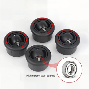 Roulettes en plastique miniatures à profil bas, pivotantes à 360 degrés, avec frein, pour meubles, chariots médicaux et d'hôpital – Approvisionnement direct usine - Product Image 3
