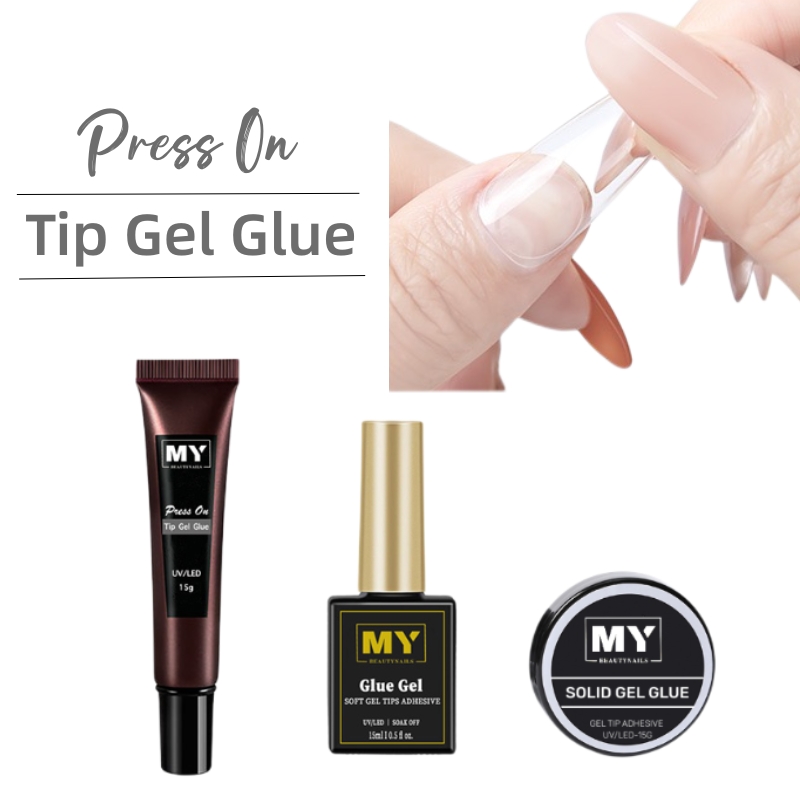Поставки для ногтей MyBeautyNails, изготовленные по индивидуальному заказу, супер клей, гель-трубка, 15 мл, твердый гель-клей для ногтей
